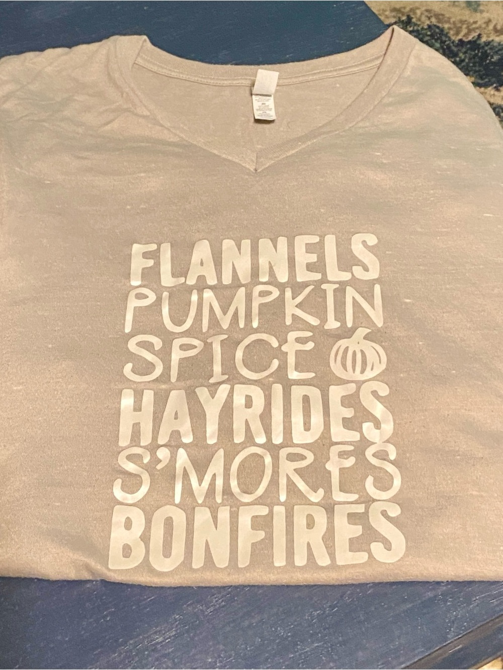 Bella Canvas Fall Themed Crewneck Tee - Taupe